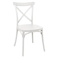 Silla Terraza Plástica Petra Blancas