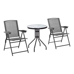 Set De Terrazas 3 Piezas Janeiro Gris