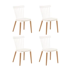 Pack 4 Sillas Clásicas Comedor Blanco