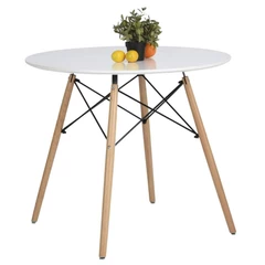 Mesa Redonda Estilo Eames 80cm - Blanco