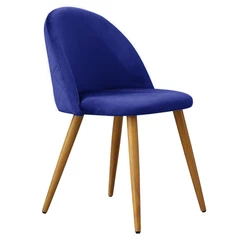 Silla Comedor Sitial Terciopelo - Azul Oscuro