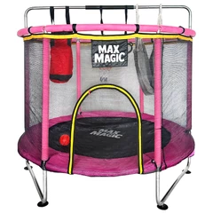 Cama Elástica Infantil Max Magic Rosada con Accesorios 150cm