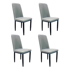 Pack 4 Silla Comedor Serenova Gris