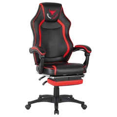 Silla Gamer Racing Game PVC con Apoya Pies - Rojo