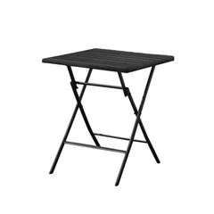 Mesa Auxiliar Plegable 73x60x60 cm Negro