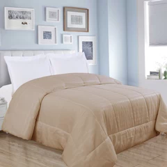 Plumón Liso 2 Plazas Beige