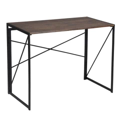 Escritorio Iron Mesa de Arrimo Plegable Negro