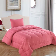 Plumón Liso Colors 1.5 Plazas Rosado