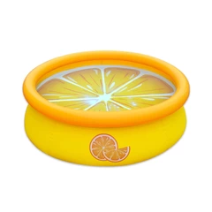Piscina Inflable Infantil Forma de Naranja 457Lts 41cmx150cmx150cm