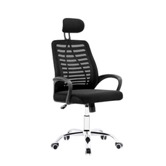 Silla de Oficina con Reposa Cabezas Negro