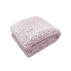 Manta sherpa Rosado
