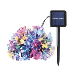 Guirnalda Solar Flores Luces LED Navidad Colores