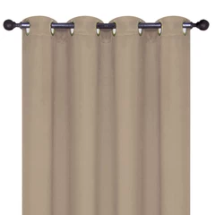 Cortina Blackout con Ojales 140x220 cm Café Claro