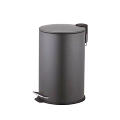 Basurero 17 L Acero Gris
