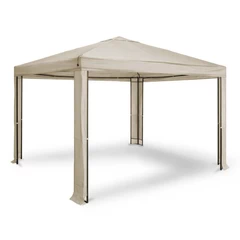 Toldo Pergola 3x3m Poliéster estructura metalica Beige