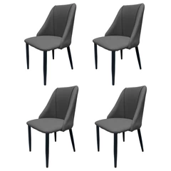 Pack 4 Silla Comedor Eleganza Gris