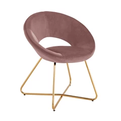 Sitial Poltrona Terciopelo Filippo Dark Rosa