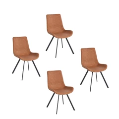 Pack 4 Sillas de Comedor Charly II Café