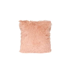 Funda de Cojín Peludo Extrasuave Rosa
