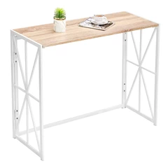 Escritorio Asteria Mesa de Arrimo Plegable Beige