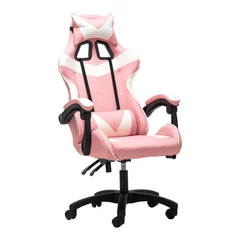 Silla Gamer Ultimate Racing Reclinable Rosa