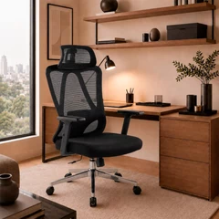 Silla Escritorio Ergonómica Base Metálica Dominus Pro