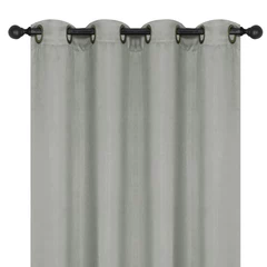 Cortina Blackout con Ojales 137x220 cm Gris