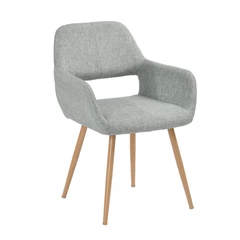 Silla Comedor Cromwell Tela Gris