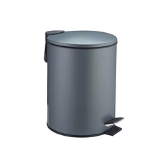 Basurero 5 L Acero Gris