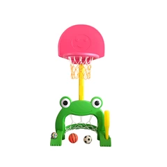Ranita Infantil con Aro de Básquetbol y Arco Verde