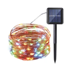 Guirnalda Solar Cadena Luces LED Navidad Colores