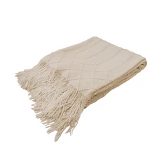 Manta Tejida Beige
