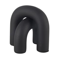 Figura Decorativa Medio Nudo Negro 16cm