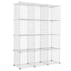 Estante 12 Cubos  147x37x111 cm - Blanco