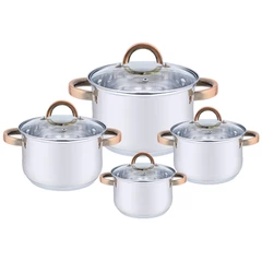 Set Baterías 8 Piezas Acero Inoxidable Berlín Gris