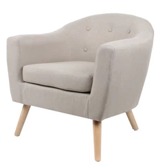 Sitial de Lino Sofía Beige