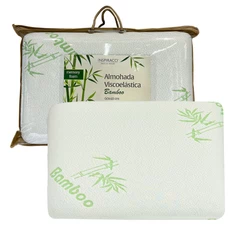 Almohada Viscoelástica Bamboo 60x40 cm Blanco