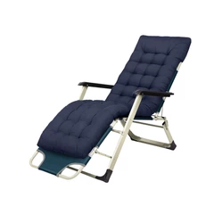 Reposera Plegable con Acolchado Azul
