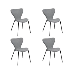 Pack 4 Sillas Comedor Sicodelia Gris