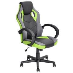 Silla Gamer PU Flow Ergonómica Escritorio - Verde