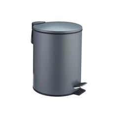 Basurero 5 L Acero Gris