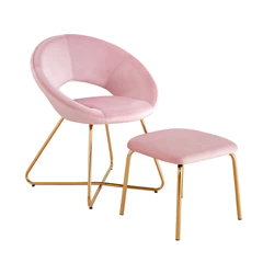 Sitial Poltrona Filippo con Reposapiés Rosa