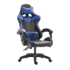 Silla Gamer Ultimate Racing Asiento Reclinable Azul