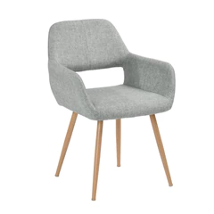 Silla Comedor Cromwell Tela Gris