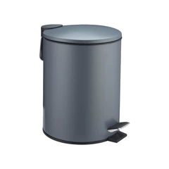 Basurero 3 L Acero Gris