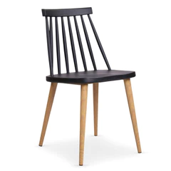 Silla Clásica Comedor Windsor - Negro
