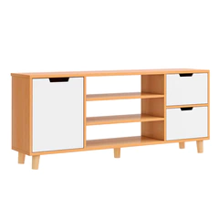 Rack para TV con Cajones Beige