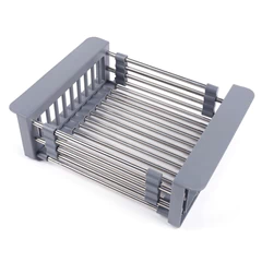 Escurridor Extensible Inoxidable Gris