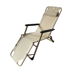 Silla Reclinable para Exterior Beige
