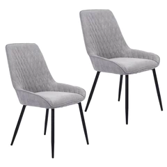 Pack 2 Sillas de Comedor Breton Gris